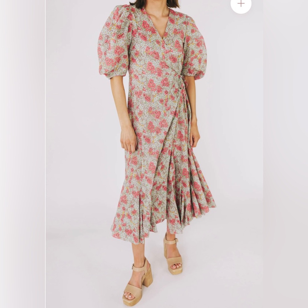 One Loved Babe Floral Midi Dress